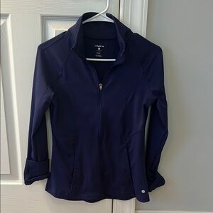 Purple Athletic Quarter-Zip Jacket